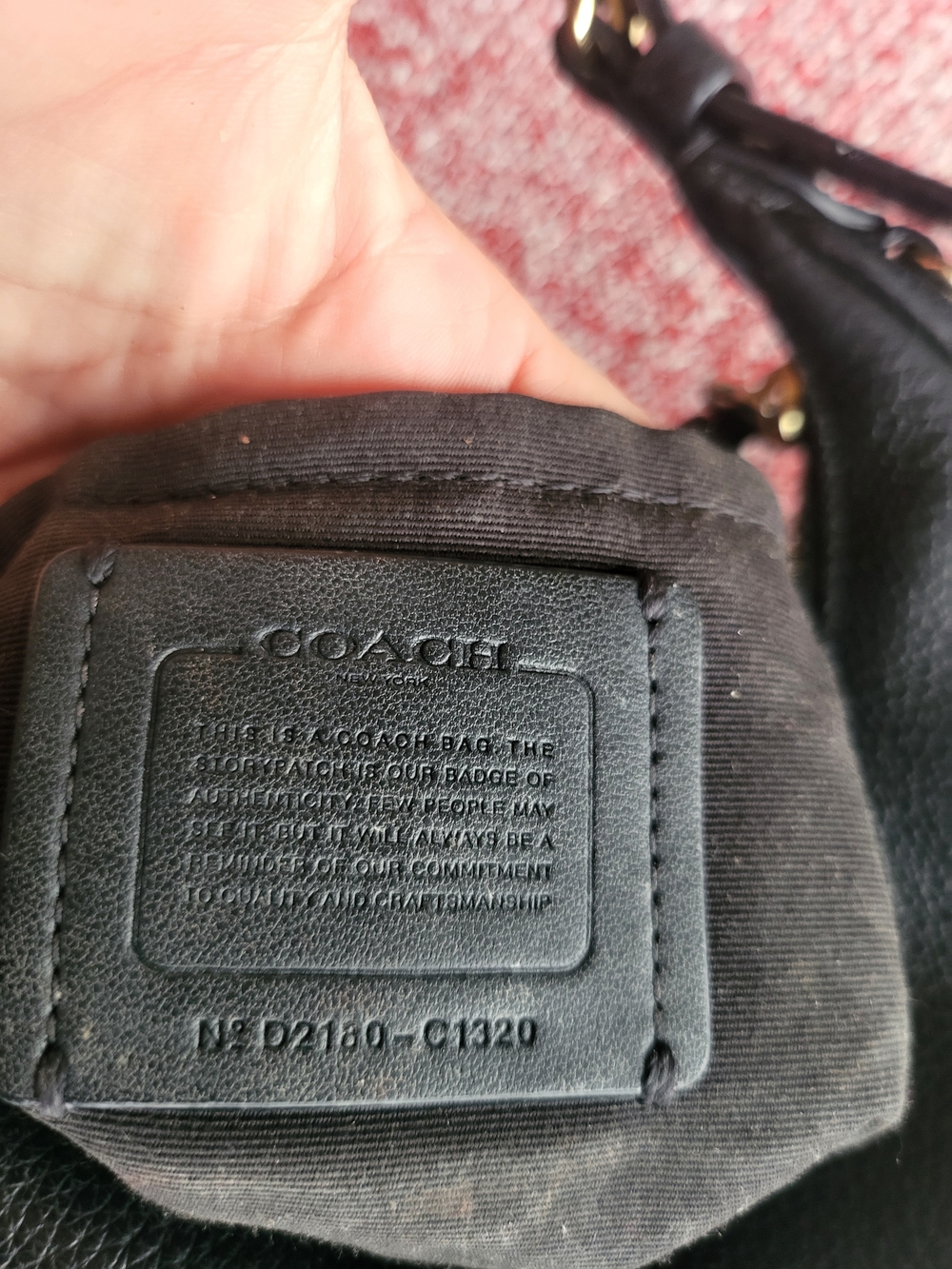 Coach Black Leather Crossbody Bag - Black